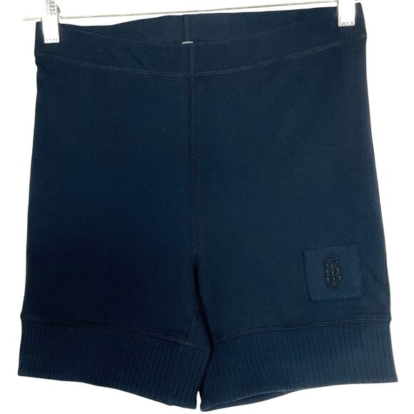 NWOT Free People Movement High Rise Slim Biker Fit Shorts, size medium, Navy blu - Picture 3 of 14